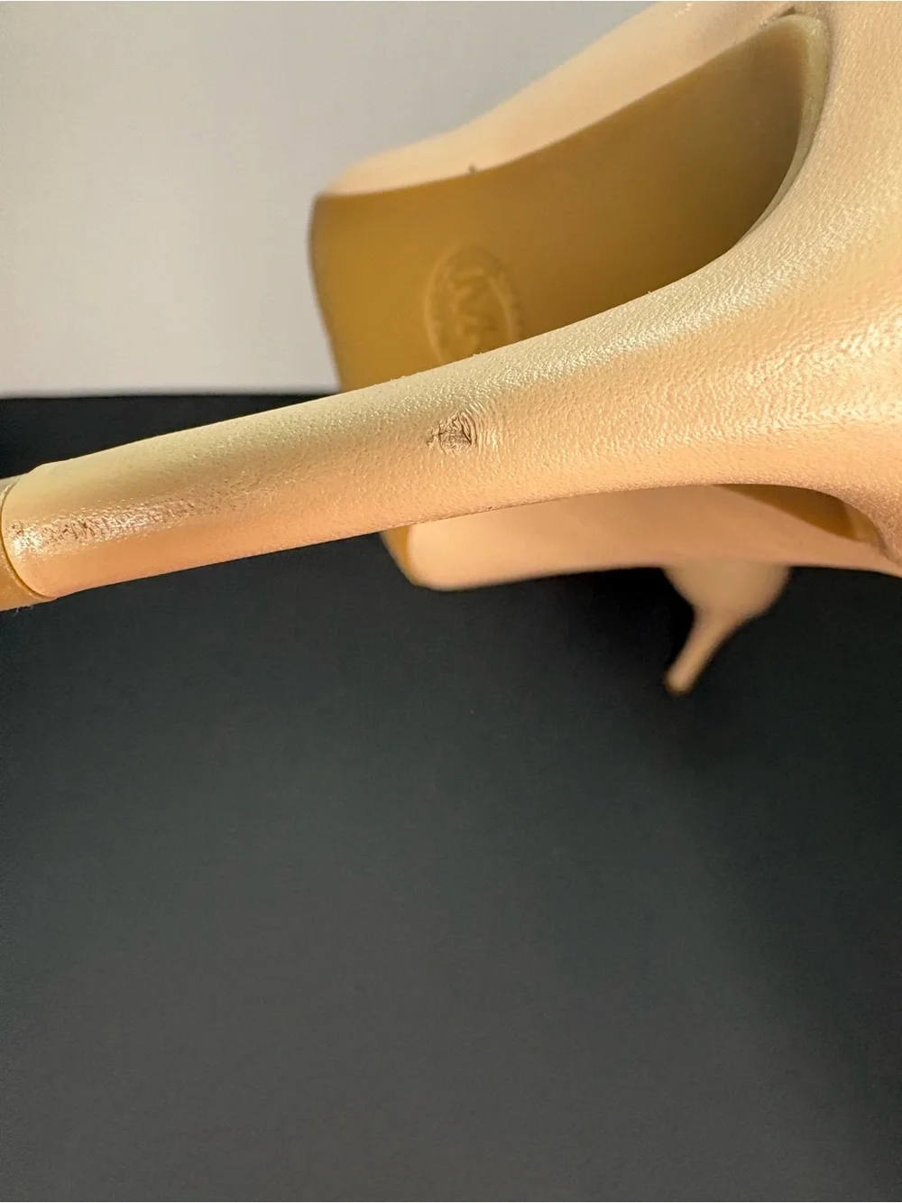 Michael Kors Alina Flex Nude Leather Pointed Toe Pumps 7.5